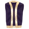 Mens Toad Vest Costume Open Front Metallic Shiny Trim Contrast Waistcoat
