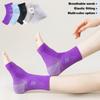 1Pair Ankle Pressure Socks Absorbent Sweat Breathable Open Toe Socks Anti-Sprain Sports Ankle Brace
