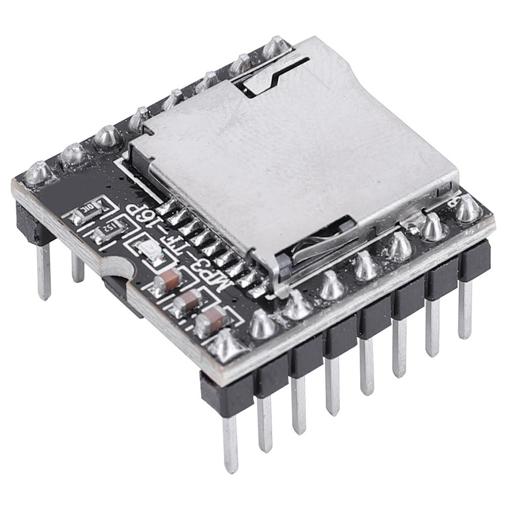 DFPlayer Mini MP3 Player Module TF Card U Disk for Arduino Mini MP3 DF Player Audio Voice Module IO/Serial Port/AD MP3-TF-16P