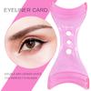 Eyeliner Stencil Eyes Makeup Stencils Template Eyeliner Card Eyebrows Eye Shadow Stickers Card for Beginner Shaping Beauty Tools