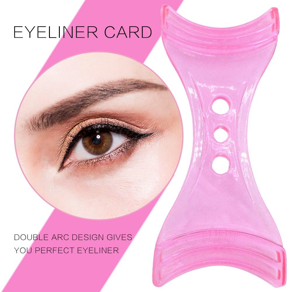 Eyeliner Stencil Eyes Makeup Stencils Template Eyeliner Card Eyebrows Eye Shadow Stickers Card for Beginner Shaping Beauty Tools
