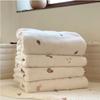 Flannel Baby Blanket Soft Warm Embroidery Newborn Quilt for Crib Bear Bunny Cartoon Autumn Winter Baby Bed Blankets 90*130cm