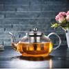 High Borosilicate Heat-Resistant Glass Teapot with Stainless Steel Filter for Home Tea Brewing