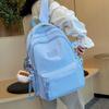 School Bag Junior High School Girls College High School Versatile Contrasting Color Backpack Niche Design College Student Backpack