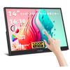 Small Touch Mobile IPS Lightweight Mobile FHD Portable USB Type Standard HDMI Compatible with 14-inch Monitor, Panel, Thin, Display, 1920x1200,