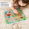 Haba 301056 - Magnetic Game City Labyrinth Educational Wooden Toy for Children from 2 Years and Above Training Logic and Fine Motor Skills
