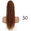 MERISIHAIR Synthetic Drawstring Ponytail Long Curly Ponytail Clip In Hair Extension Women Natural Black Hairpiece