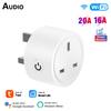 Tuya Wifi 16a/20a Uk Smart Plug Mini Smart Socket Remote Voice Control With Energy Monitor Timer Smart Home Google Home Alexa