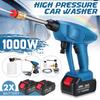 1000W 90BAR Wireless High Pressure Car Washer 388VF Water Gun Spray Portable Washer Foam Generator for Makit 18V Battery