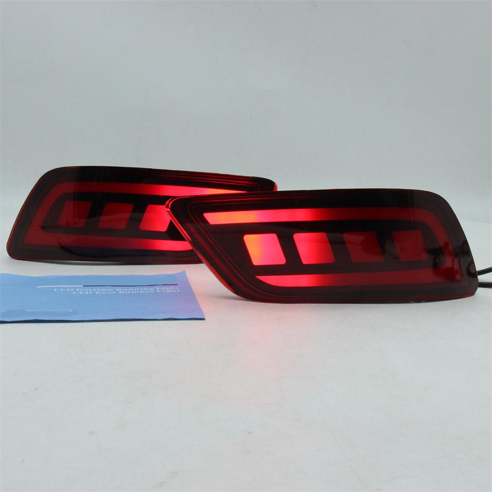 2pcs Rear Bumper Light For Subaru Forester 2019-2023 DRL Turn Signal Red