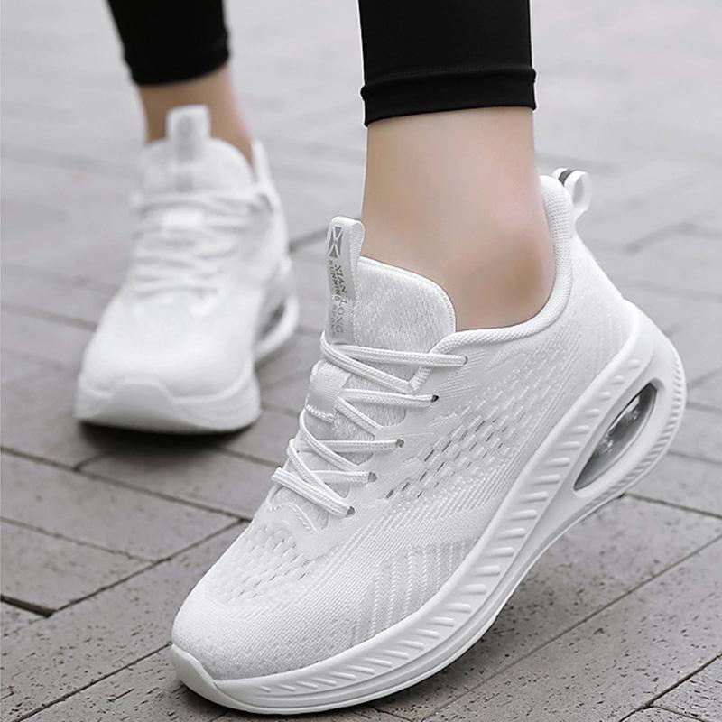 Modern Jazz Dance Sneakers Women Girls Breathable Mesh Dancing Practice Shoes Cushioning Lightweight Fitness Trainers