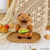 Cute Creative Groundhog Plush Pendant Cartoon Stuffed Animal Doll Keychain Backpack Hanging Decoration Keyring Gifts