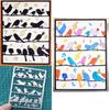 Birds Background Metal Cutting Dies Stencils for DIY Scrapbook Photo Album Paper Card Decorative Craft Embossing Dies