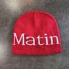 Streetwear Letter Matin Knitted Beanie Warmth Ear Protection Cold Seasons Cap