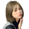 Short Small Looks Black Harajuku Korean Heat Resistant Wig, Bob, 5-piece Set, Straight, Short, Cute, Face, Young, Wig, Hair, Pink, Garland, Style,