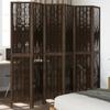 VidaXL Room Divider 6 Panels, Room Separator, Privacy Screen, Folding Screen Bedroom Living Room, Dark Brown 358667