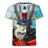 Mazinger Z Graphic T Shirts Summer Men Clothing Round Neck Oversized T-shirt Fashion Short Sleeve Harajuku Streetwear Tops Tees