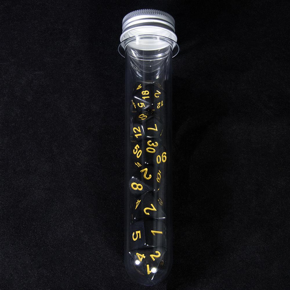 Polyhedral Dice Set 7Pcs Role Playing Game Dice with Tube for Table Board Game RPG D&D