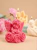 3D Rose Angel Scented Candle Silicone Mold DIY Flower Wings Boy Angel Handmade Soap Molds Gypsum Resin Ornament Home Decor Gift