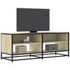 VidaXL TV Cabinet Sonoma Oak 120.5x40x46cm Engineered Wood and Metal, TV Stand, Hi-fi Cabinet, Entertainment Center, 848890