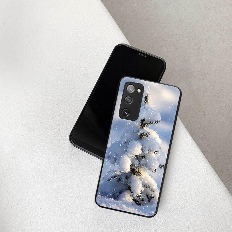 Phone Case For Samsung S22 5G S21 Ultra S20 FE S10 Plus Lite Christmas Santa Snowman Soft Silicone Cover For Galaxy S9 S8 S7 A91