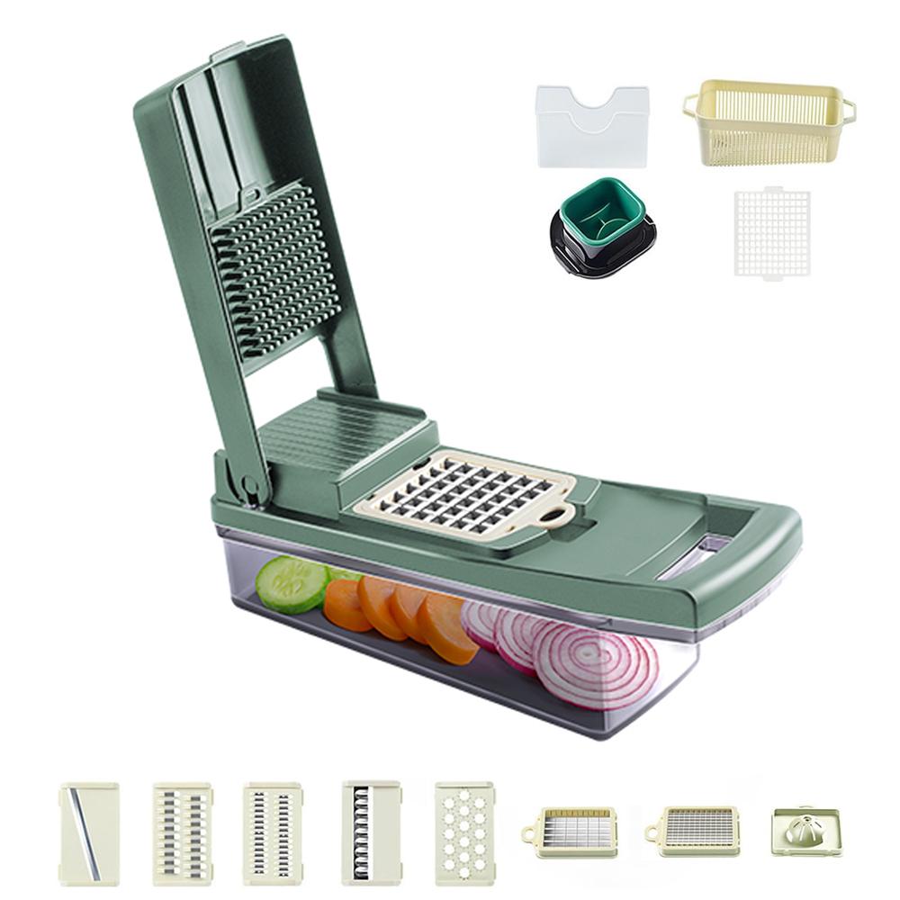 Kitchen Vegetable Cutter Potato Shreds Shredder Grater Multi-functional Vegetable Cutter Machine Wipes Home Slicing and Scraping