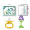 Ange Teether 2-piece Set, Banana, 3D Grape (teether), Random Delivery (clip), 1 Piece, Korean Baby Products