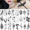 Small Fresh Black Tattoo Stickers Waterproof Long Lasting Tattoo Stickers Body Art Tattoo For Women Men