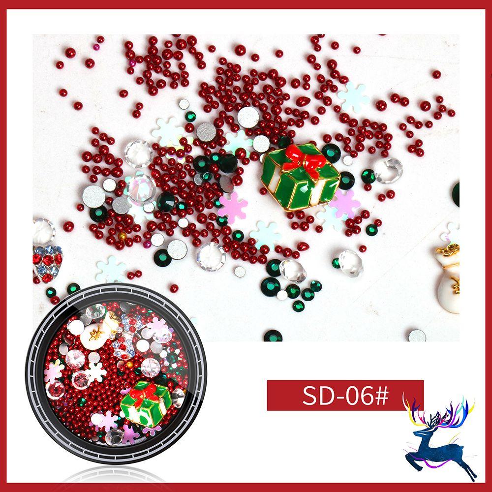 Alloy Metal Manicure Decor Nail Supplies Jewelry Nail Art Decoration Christmas Nail Rhinestone