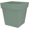 EDA Square Pot TOSCANE - 50 Cm - 87 L - 49.5 X 49.5 X 52.5 Cm - Laurel Green
