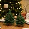 1PC Mini Simulation Noble Pine Table Christmas Tree Home Small Desktop Decoration Tree Ornaments