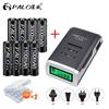 PALO 1100mAH AAA Rechargeable Battery 1.2v Ni-Mh AAA Battery Batteries AAA+LCD Display Charger for Ni-Mh Ni-Cd AA AAA Battery