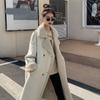 Winter White Loose and Thick Imitation Lamb Fur Coat for Women's Standing Collar Thickened Woolen Coat