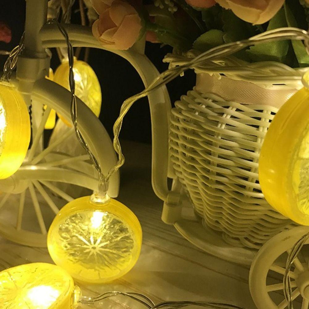 2m Lemon Orange Light Lemon-shaped Decorative Lights Quality Fairy Light Yard