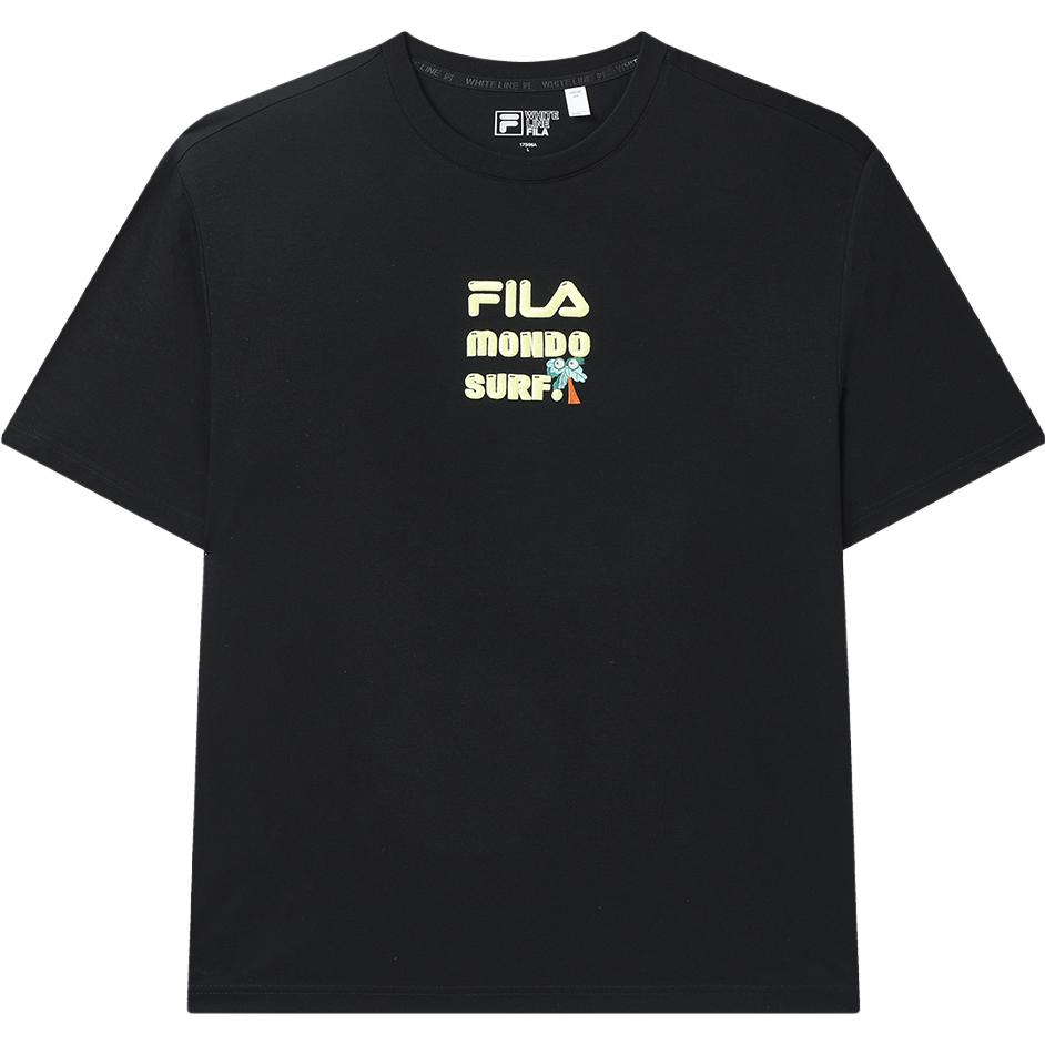 Fila Loose Fashion Short Sleeve T-Shirt Men Tops Black F11M329115FBK