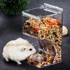 Hamster Food Automatic Feeder Supply Dispenser Rabbit Acrylic  Pet
