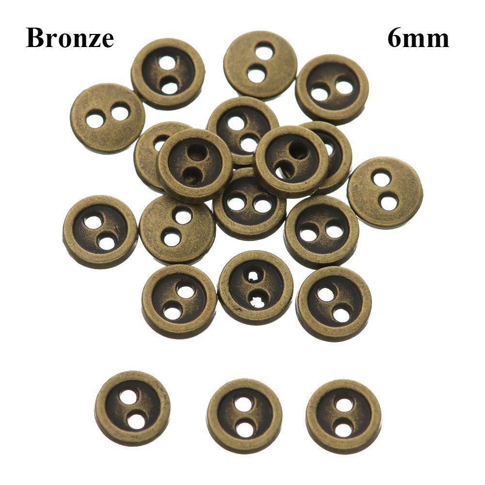 Two Holes Accessories Mini Metal Buttons Clothing Sewing Craft DIY Doll Clothes Dolls Strap Buckles