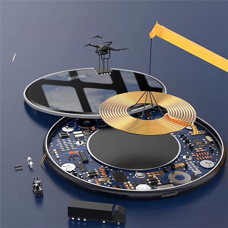 15 Вт Qi беспроводная зарядная панель для iPhone 14 13 12 Pro Airpods индукционная быстрая беспроводная зарядная станция для Samsung Xiaomi