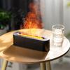 Portable Usb Colorful Flame Mini Diffuser Household Cool Mist Aroma Essential Oil Diffuser H2o Air Fire Flame Humidifier