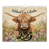 2026 Art Cattle Calendar Rural Cottage Wall Decor and Monthly Planner, Art Cattle Calendar for 2026 In Scottish Arts,