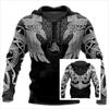 2020 Newest Viking Muninn Tattoo Raven 3D Printed Men Hoodies Harajuku Sweatshirt Autumn Unisex Hoodie