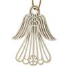 Wooden Angel Christmas Ornaments Rustic Angel Hanging Ornament with Hollow Design