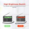 HanRongDa HRD-757 Multi-band Radio FM AM MW SW V.UHF AIR WB Portable Radio APP Control BT TF Music