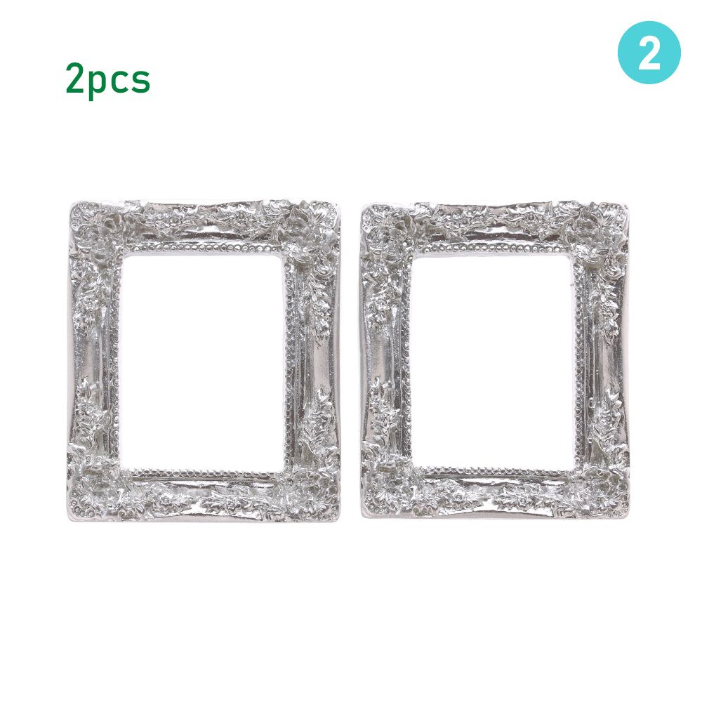 Resin Photo Frame Simulation Furniture Model Doll House Decoration Dollhouse Miniature Accessories