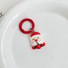 Kawaii Christmas Keychain Cartoon Santa Claus Elk Tree Snowman Pendant Key Ring Backpack Decoration Couple Friends Gifts