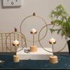 Nordic Style Creative Geometric Candle Holders for Home Living Room Table Decoration Metal Crafts Candlestick