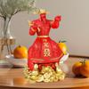 Cai Shen Statue Figurines Feng Shui Decor God of Fortune for Office Home Living Room