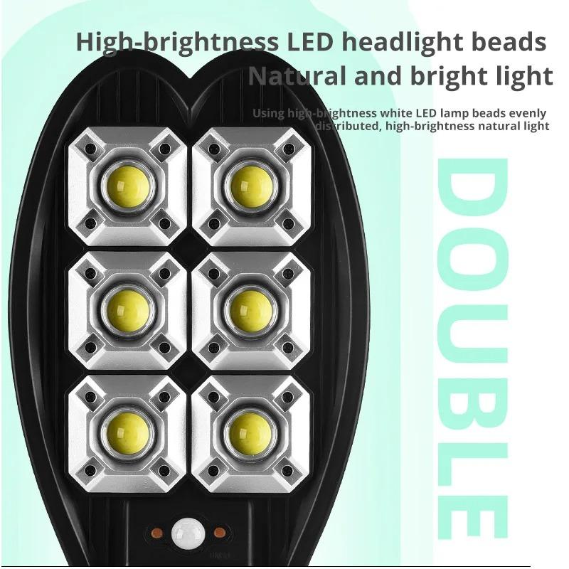 10000mAh Solar Street Light 10000mAH Outdoor Solar Lamp Bright Sunlight Waterproof PIR Motion Sensor Garden Light Remote Control