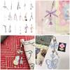 Butterfly Heart Bead Pendant Phone Charm Hangings Rope Cute Phone Chain Strap Bag Decoration Lanyard Keychain Accessory