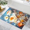3D Visual Flower Diatom Mud Floor Mat Bathroom Floor Mat Entrance Door Mat Bathroom Absorbent Foot Mat